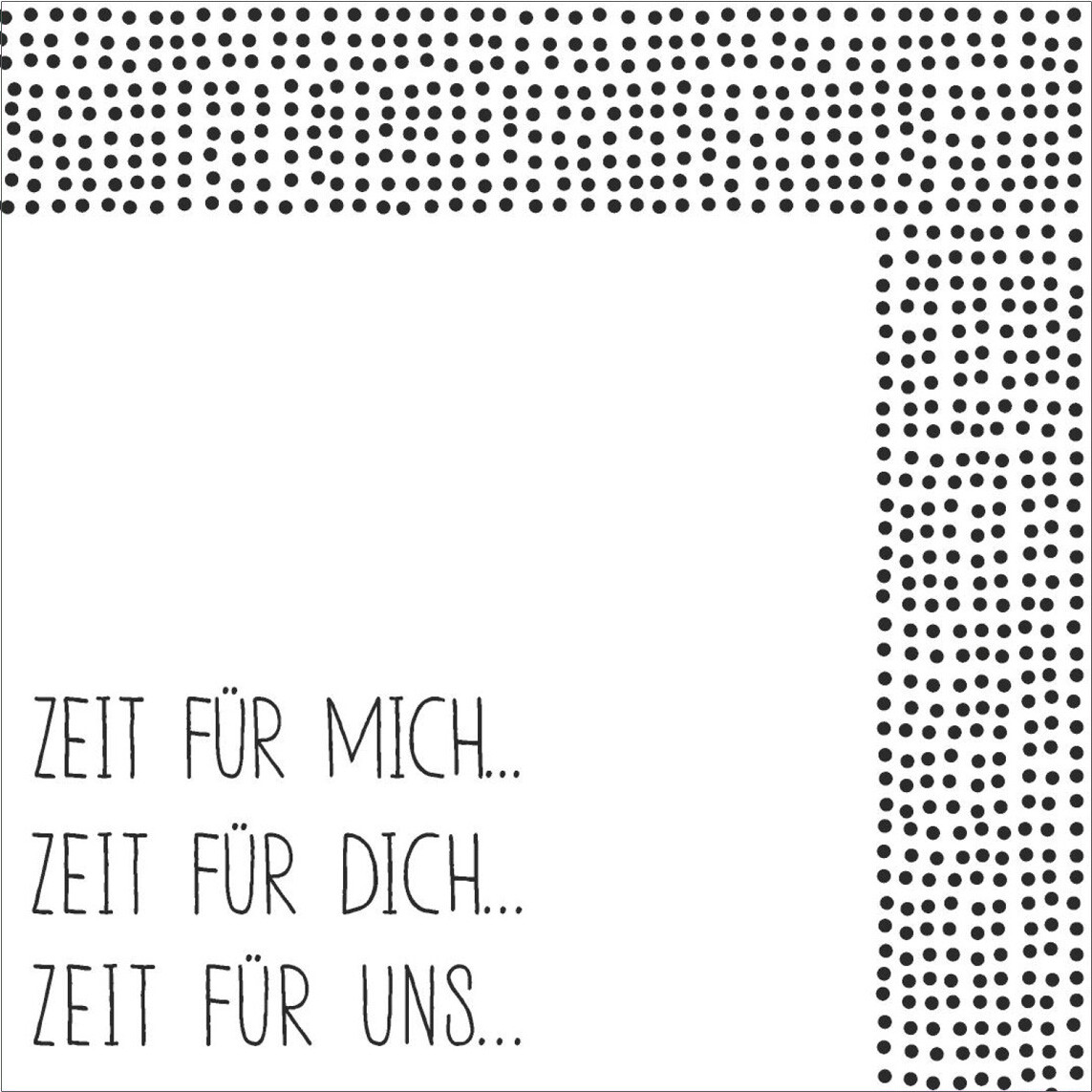 COCKTAILSERVIETTE &quot;ZEIT FÜR MICH&quot;