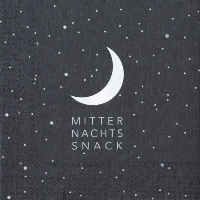 COCKTAILSERVIETTEN &quot;MITTERNACHTSSNACK&quot;
