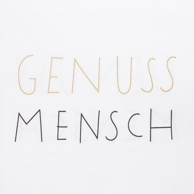 SERVIETTEN &quot;GENUSSMENSCH&quot;