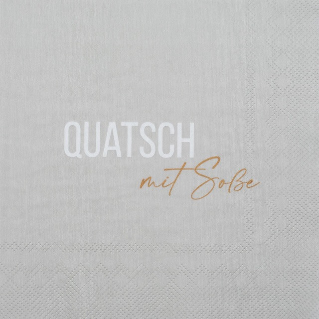 SERVIETTEN &quot;QUATSCH MIT SOSSE&quot;