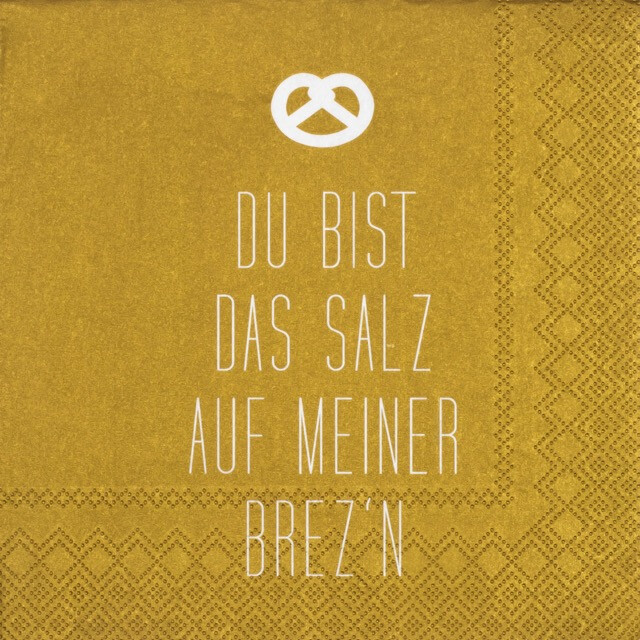 SERVIETTEN &quot;DU BIST DAS SALZ...&quot;