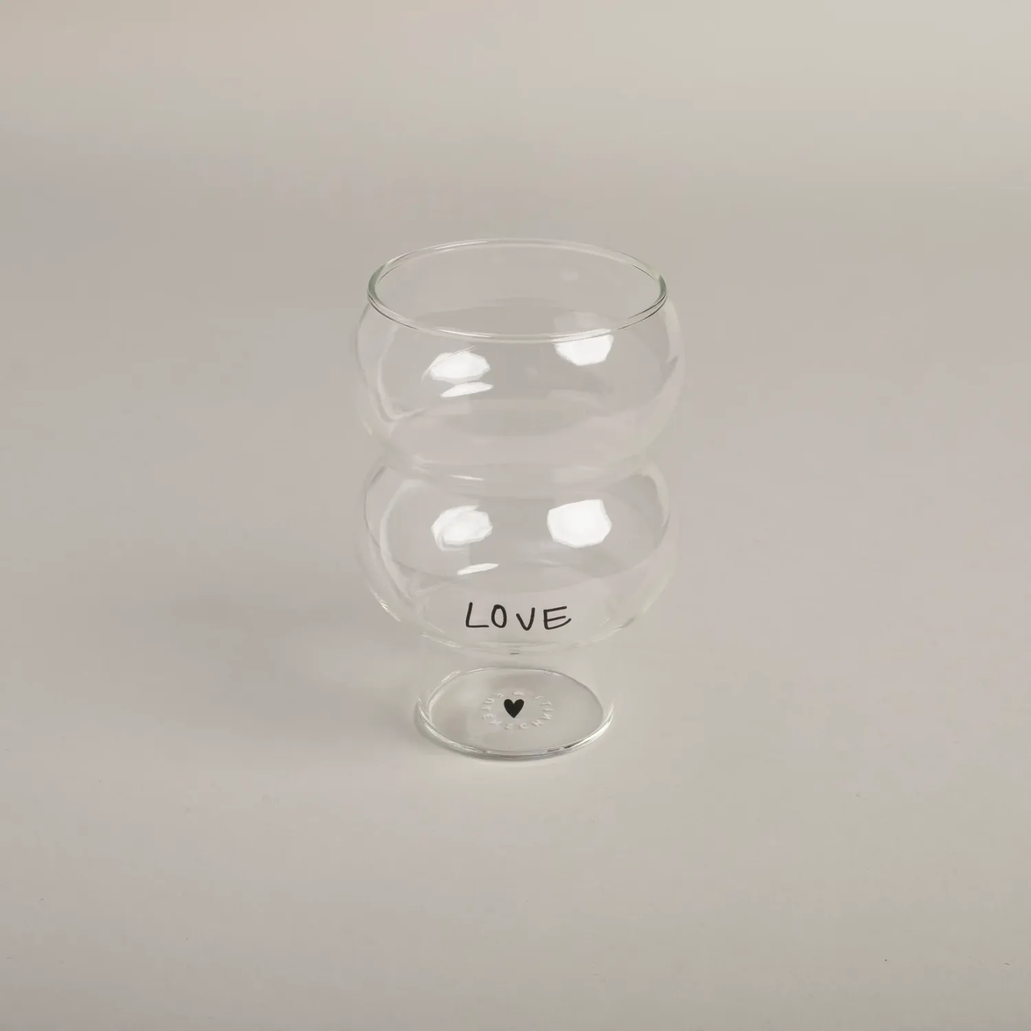 Double Bubble Glas Love