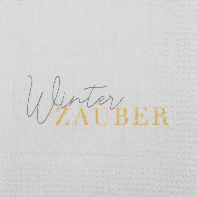 WEIHNACHTSSERVIETTEN &quot;WINTERZAUBER&quot;