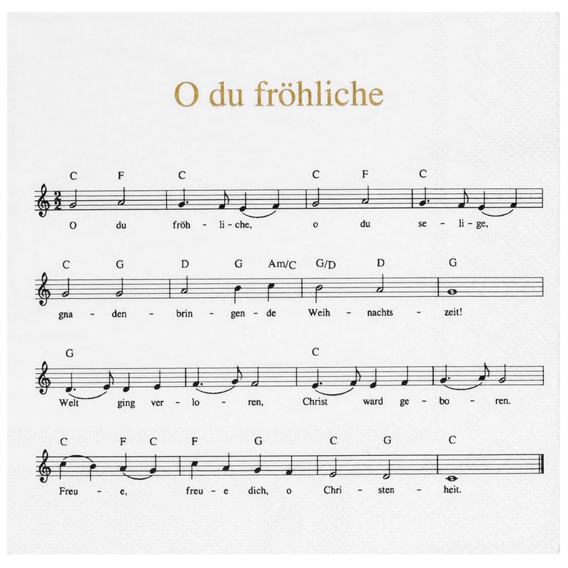 SERVIETTEN &quot;OH DU FRÖHLICHE&quot;