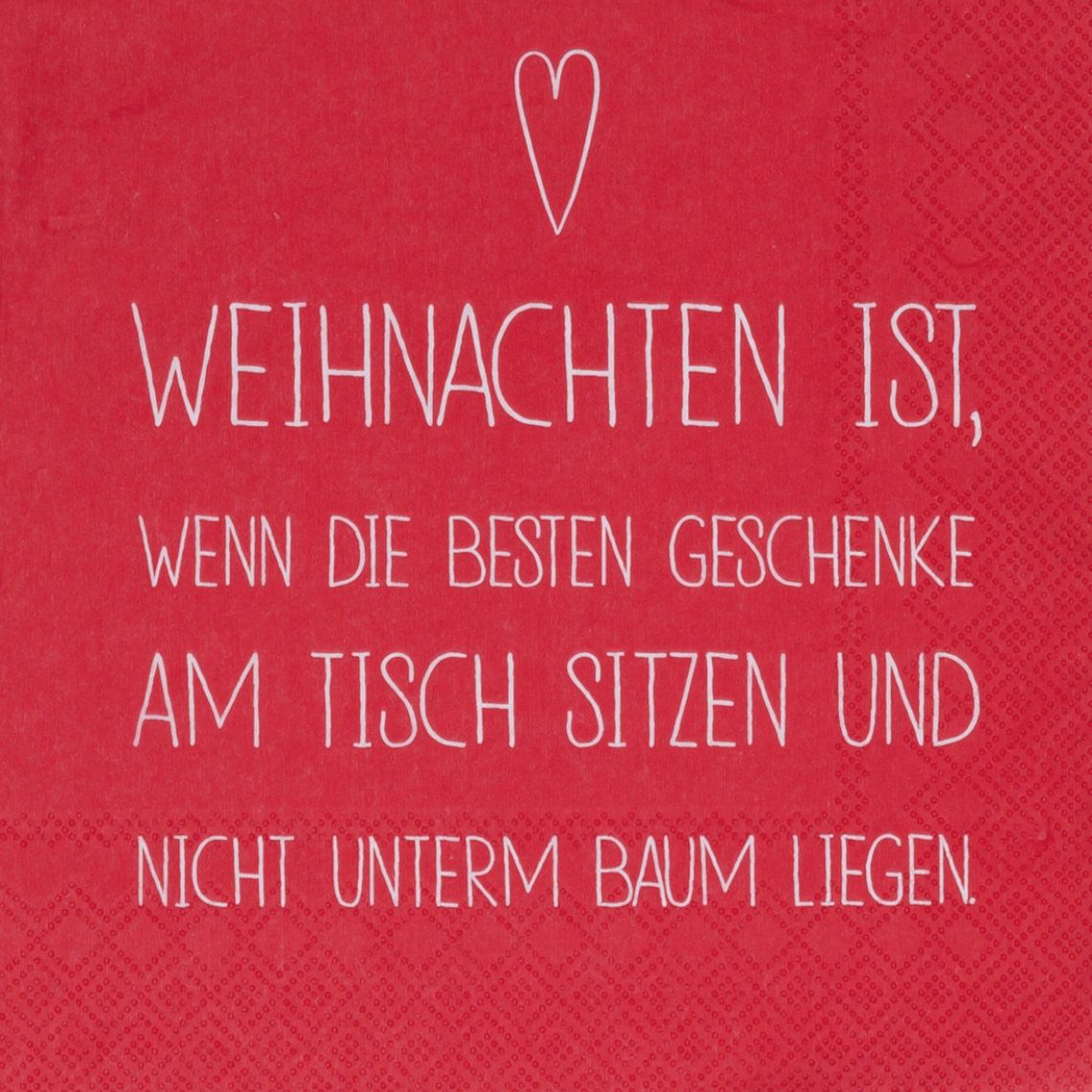 SERVIETTEN &quot;WEIHNACHTEN IST ...&quot;