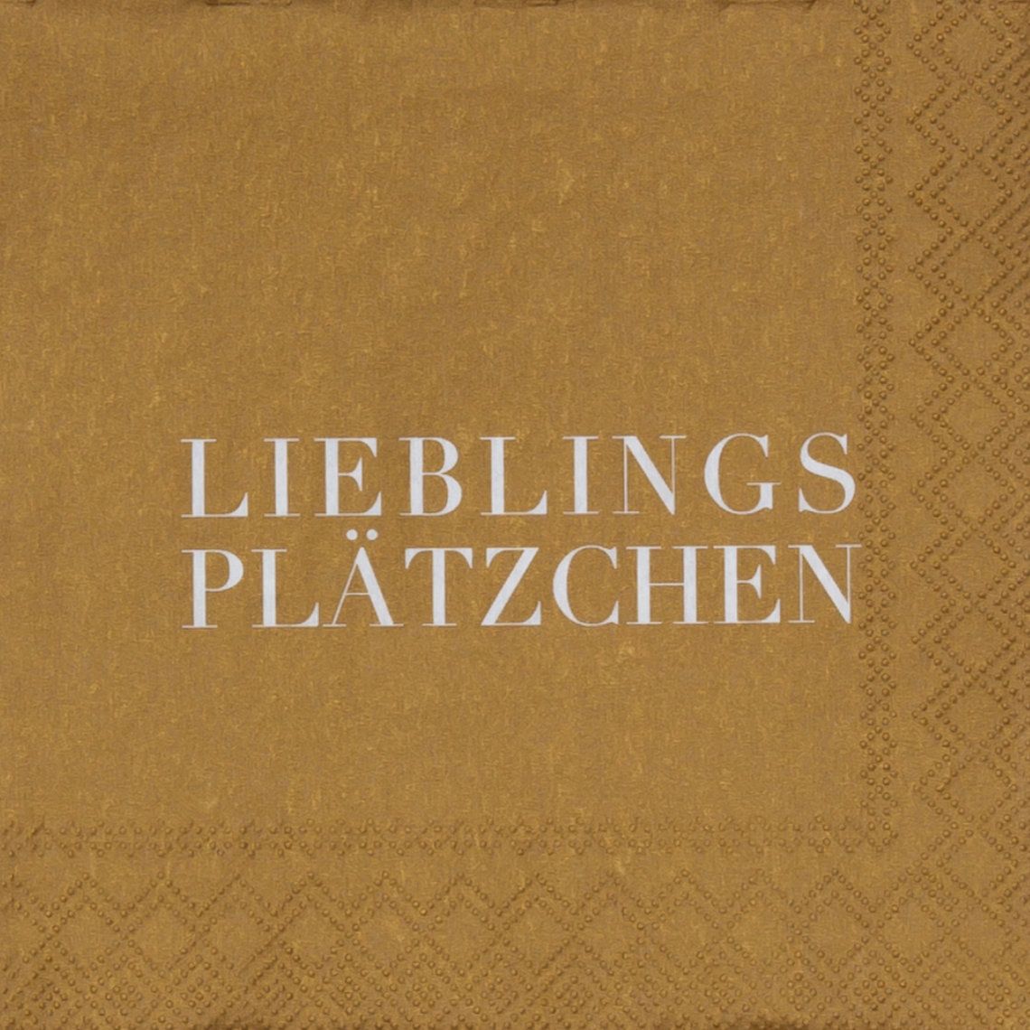 COCKTAILSERVIETTEN &quot;LIEBLINGSPLÄTZCHEN&quot;