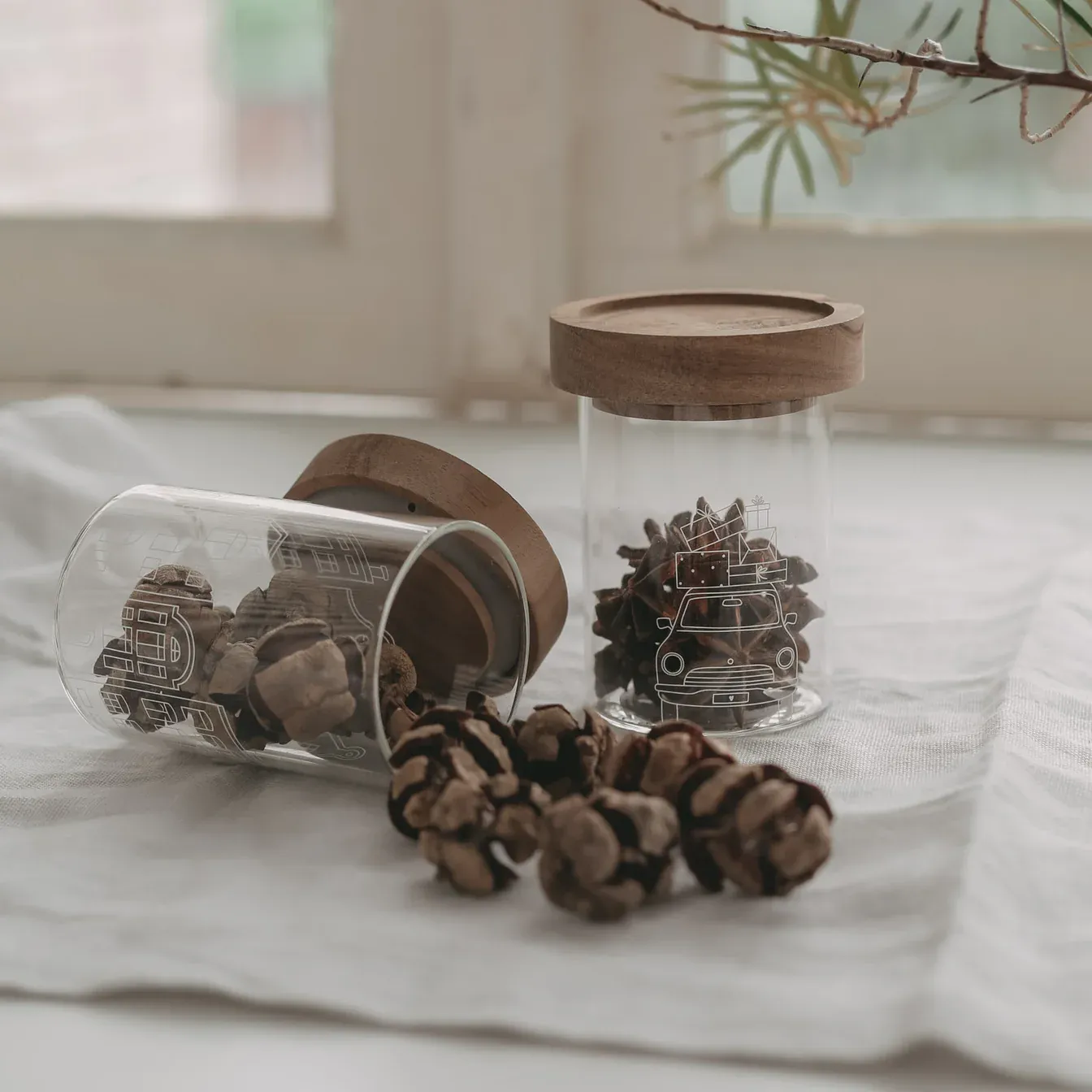 Mini Vorratsglas Christmas Car