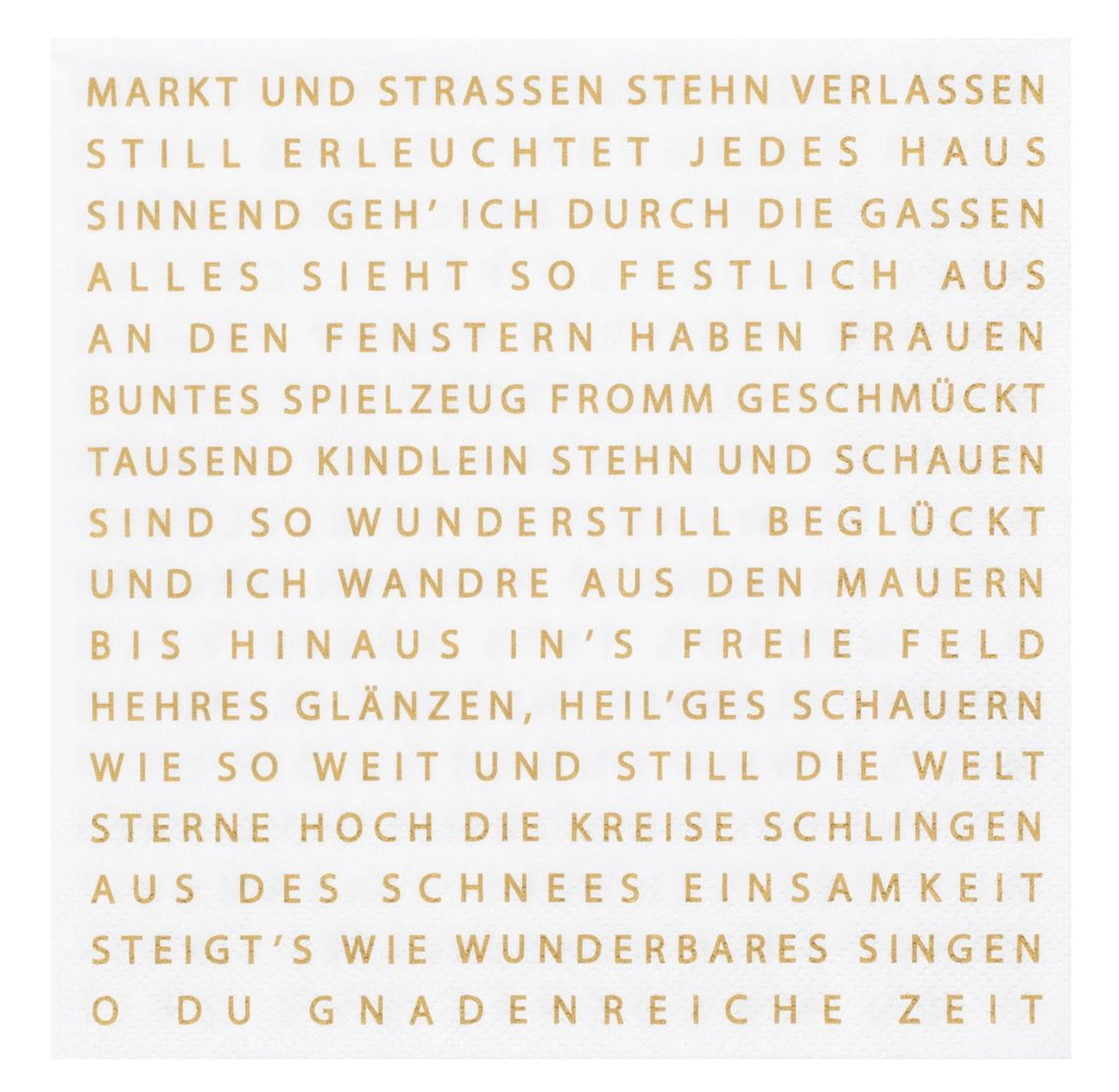 SERVIETTEN &#39;&#39;WEIHNACHTSGEDICHT&#39;&#39;