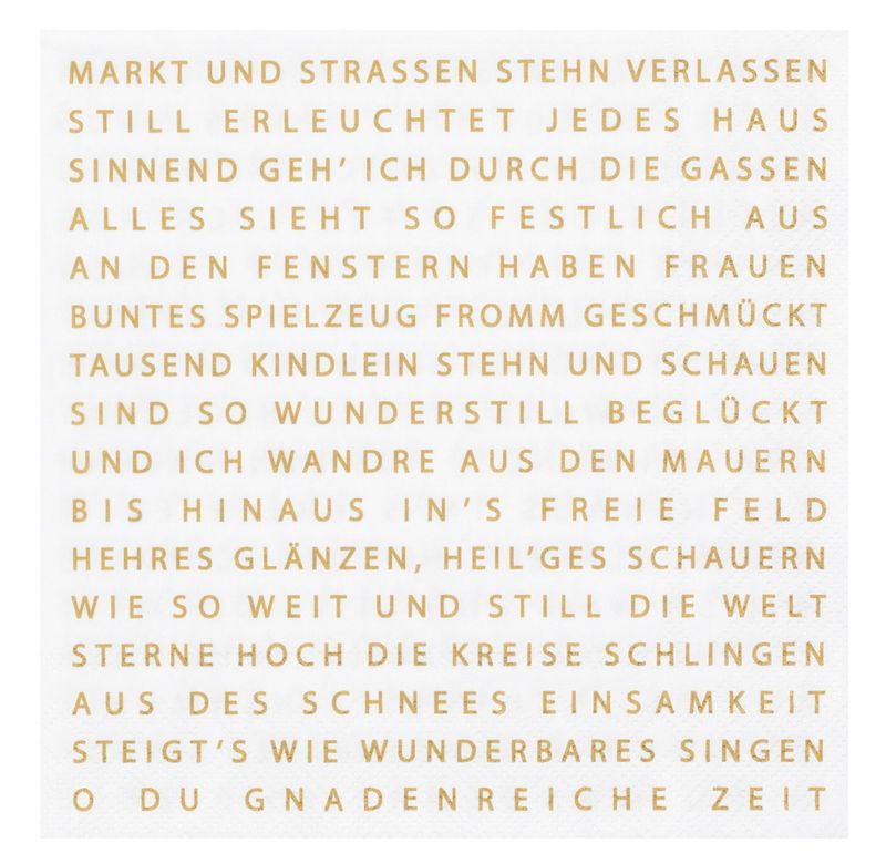 SERVIETTEN &#39;&#39;WEIHNACHTSGEDICHT&#39;&#39;