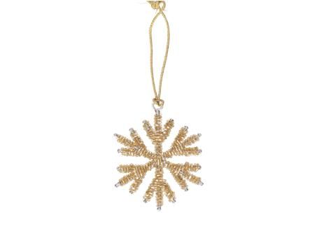 Schneeflocke Perlen gold