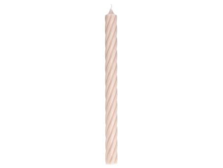 Stabkerze Twist beige