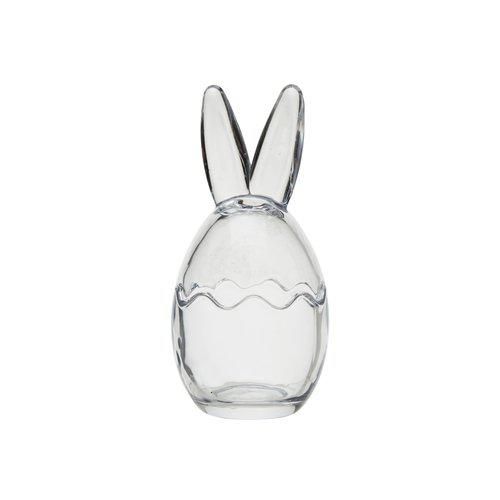 Glasdose Hase