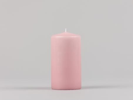 Stumpen Kerze rosa