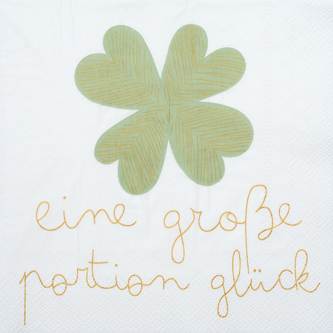SERVIETTEN &quot;EINE GROSSE PORTION GLÜCK&quot;