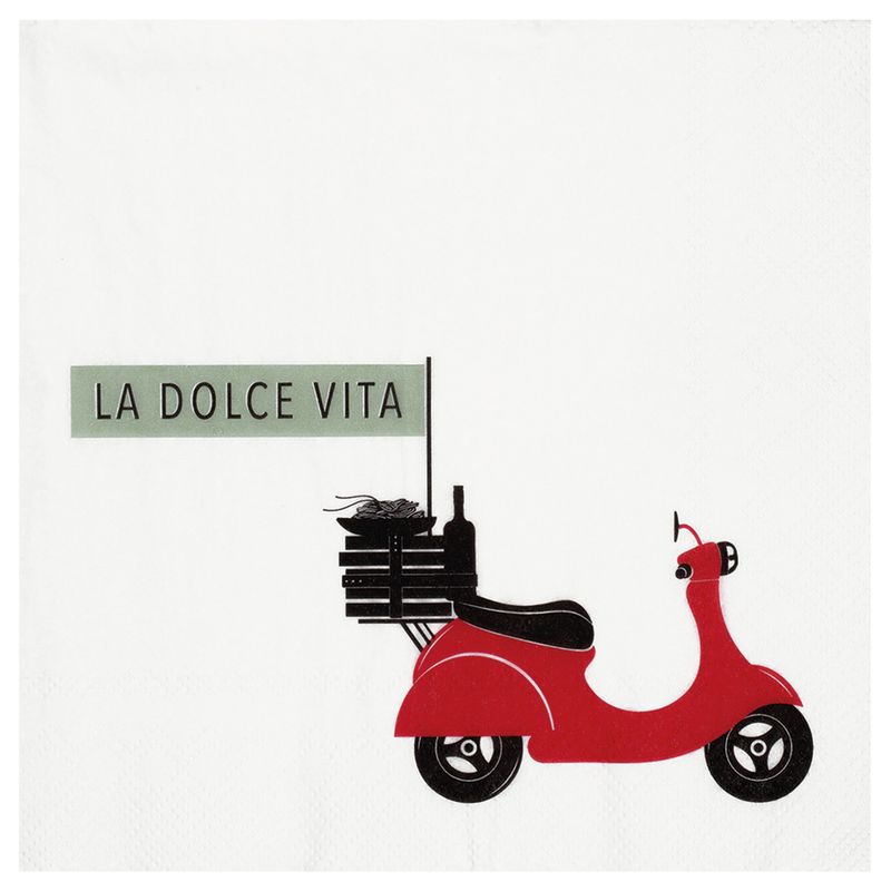 SERVIETTE &quot;LA DOLCE VITA&quot;