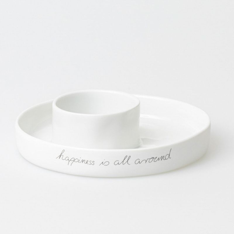 MITTELPUNKT SCHALE &quot;HAPPINESS IS ALL AROUND&quot;