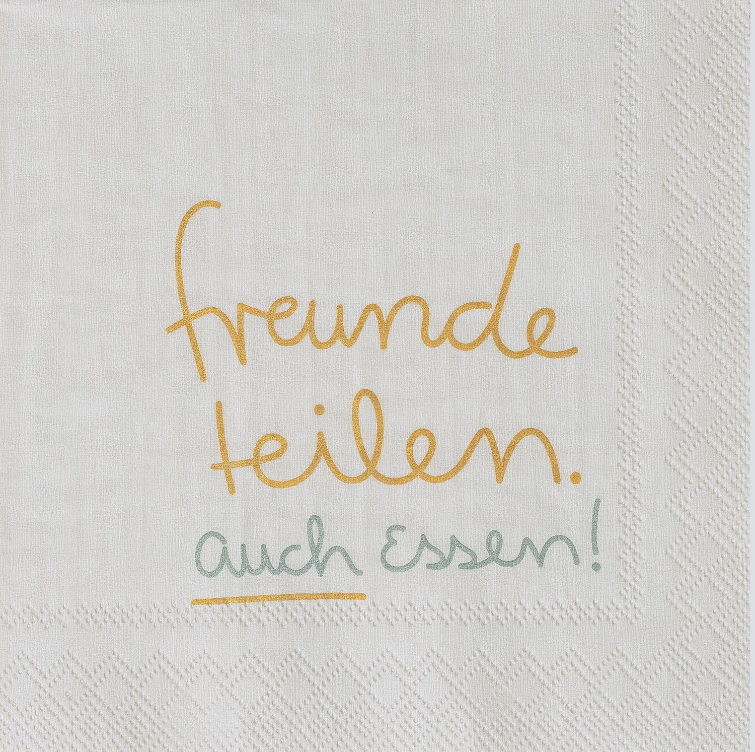 COCKTAILSERVIETTEN &#39;&#39;FREUNDE TEILEN&#39;&#39;