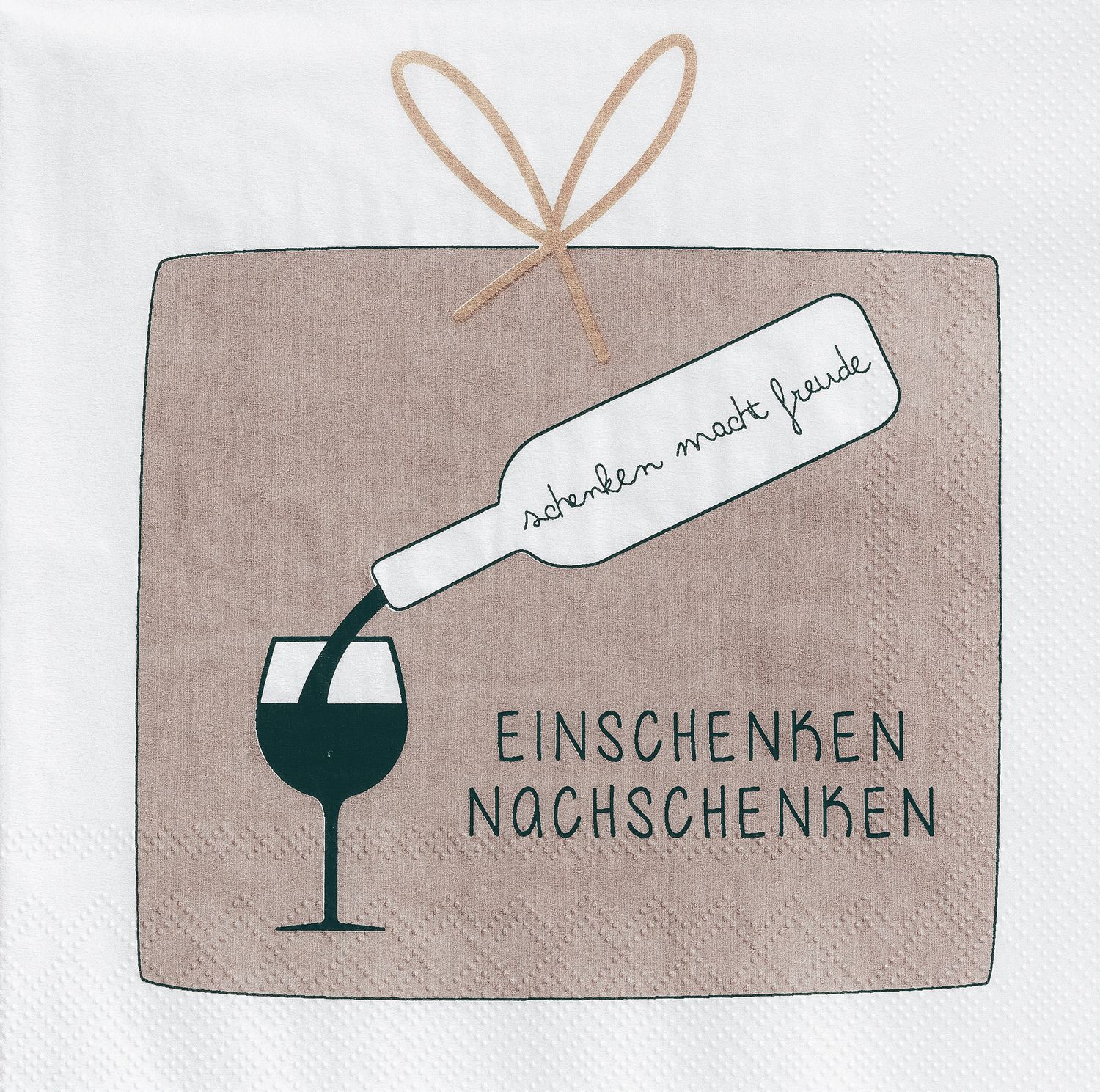SERVIETTEN &quot;SCHENKEN MACHT FREUDE&#39;&#39;
