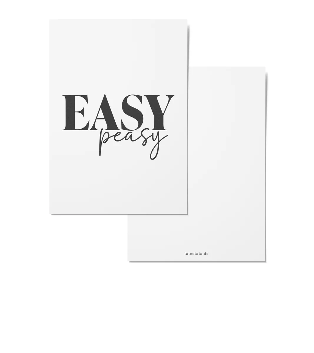 POSTKARTE EASY PEASY