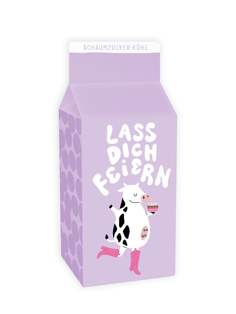 Schaumzucker-Kühe Lass dich feiern