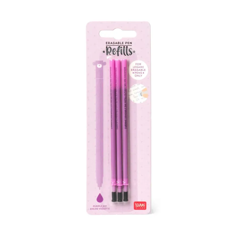 Set Löschbarer Stift Ersatzmine violett