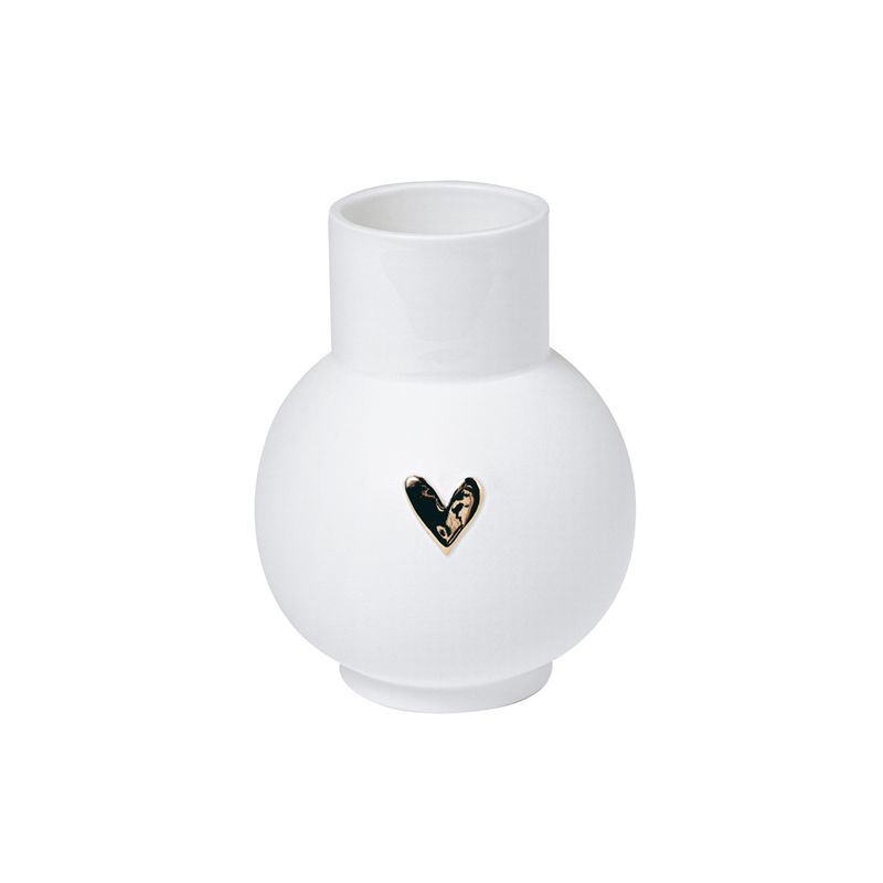 LOVELY. KUGELVASE &quot;HERZ GOLD&quot;
