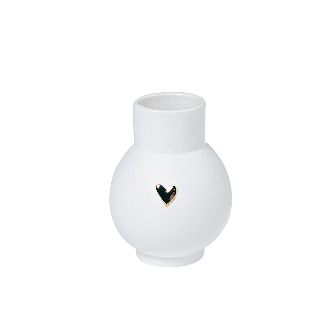 LOVELY. MINI-KUGELVASE &quot;HERZ GOLD&quot;