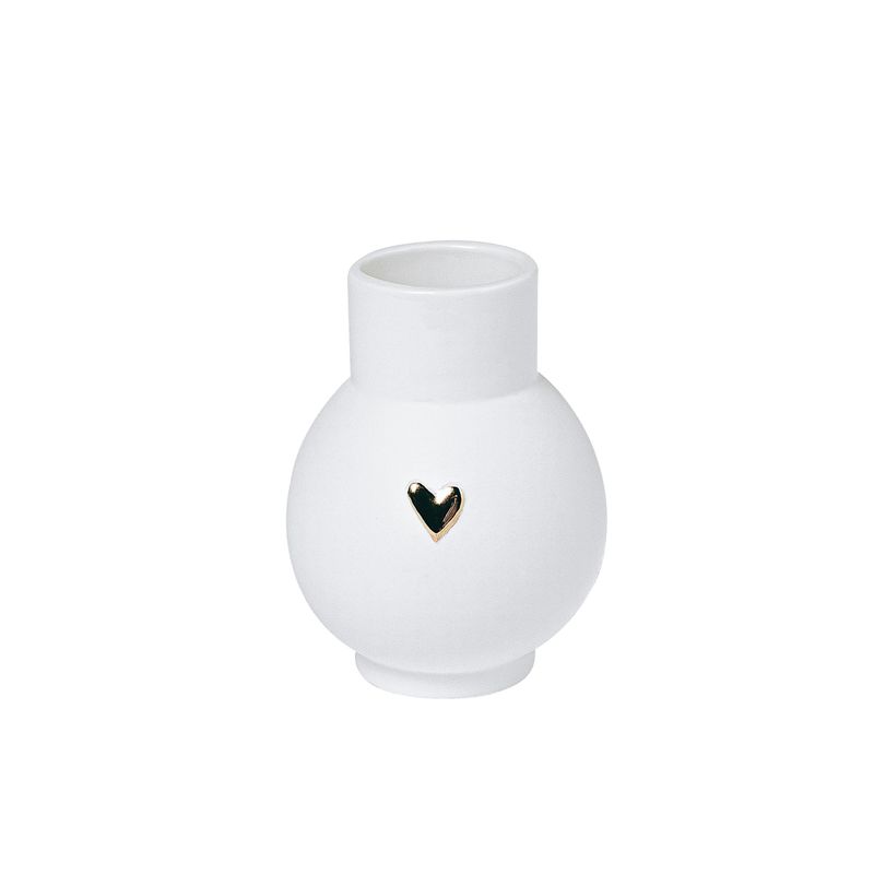 LOVELY. MINI-KUGELVASE &quot;HERZ GOLD&quot;