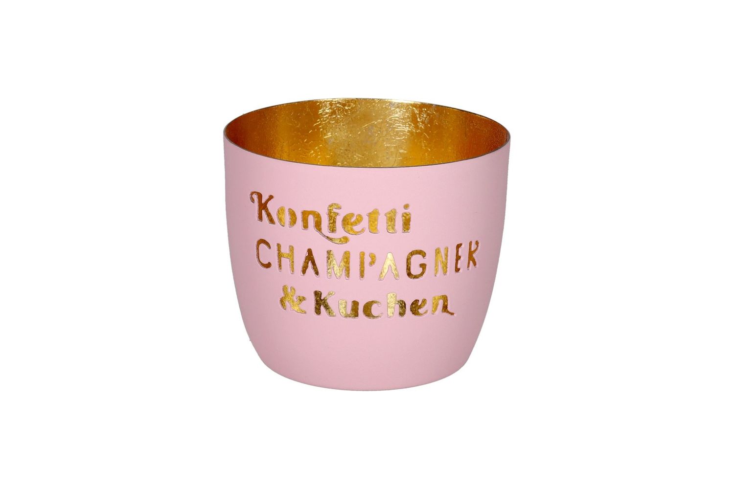 MADRAS WINDLICHT MOTIV: KONFETTI, CHAMPAGNER &amp; KUCHEN