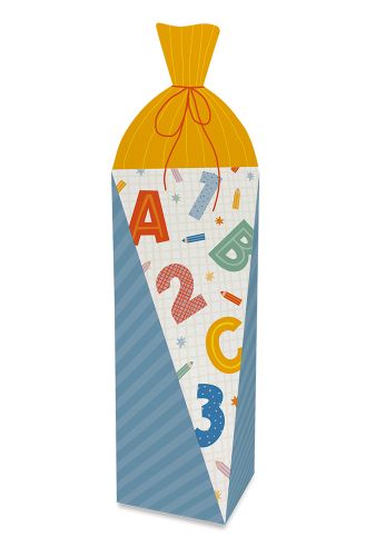 Schultüte mit Brauseherzen 75g Schulanfang ABC