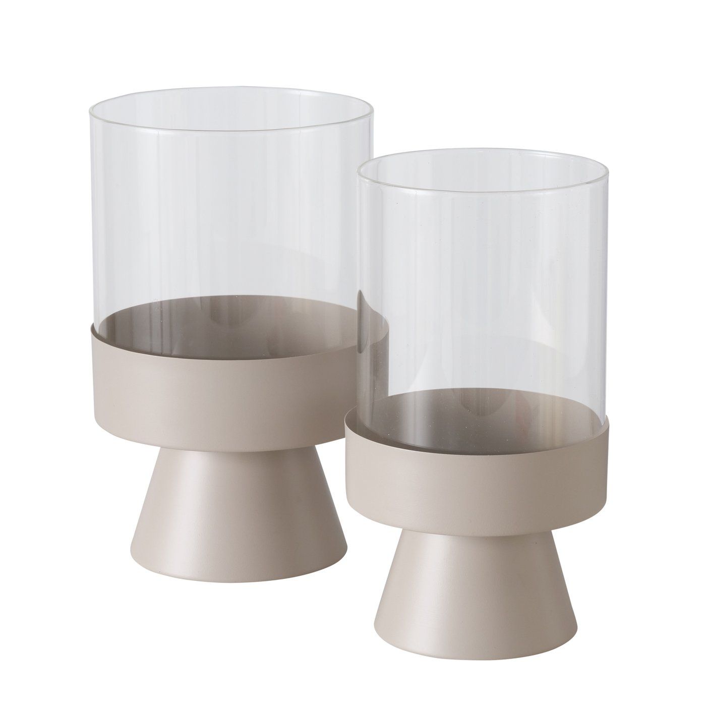 Windlicht beige