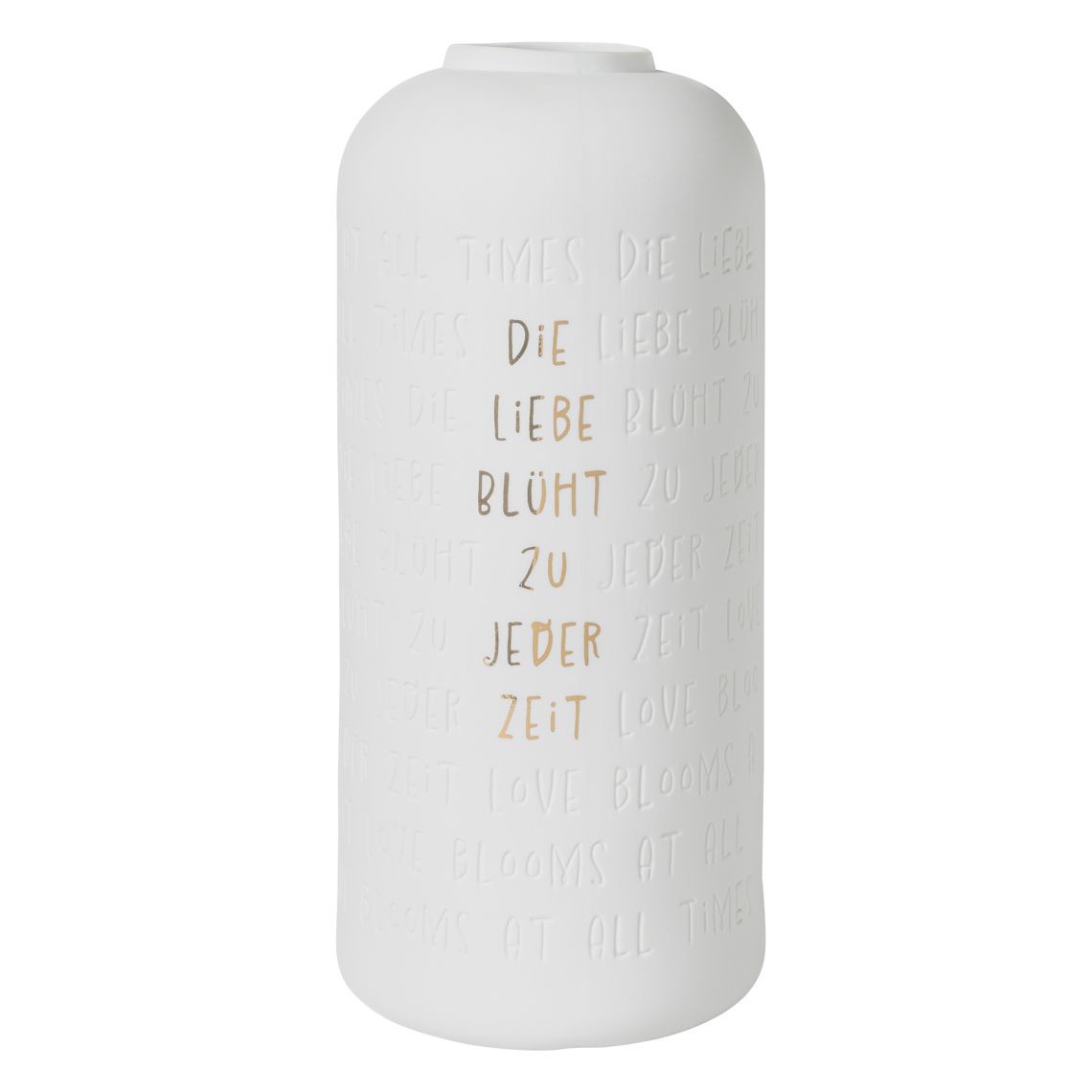 HOCHZEIT. VASE &quot;DIE LIEBE BLÜHT ZU JEDER ZEIT&quot;