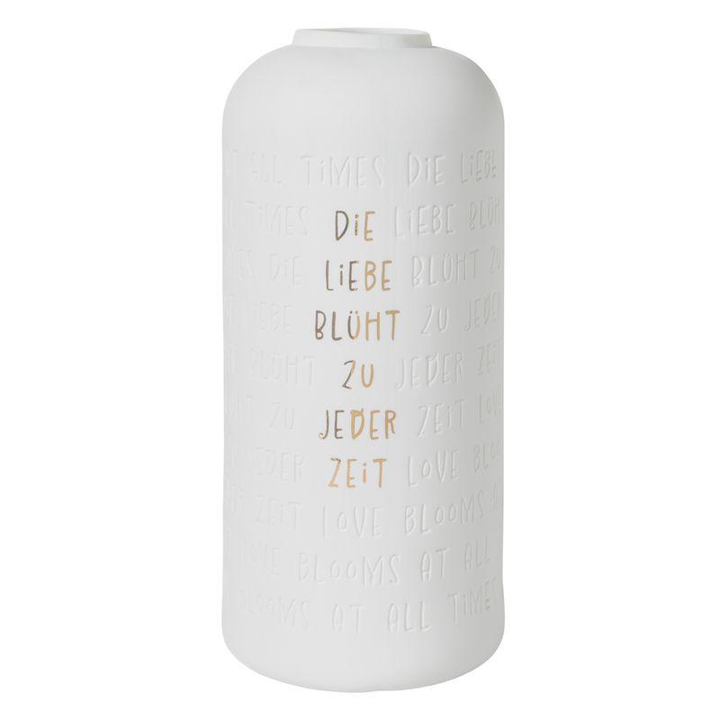 HOCHZEIT. VASE &quot;DIE LIEBE BLÜHT ZU JEDER ZEIT&quot;