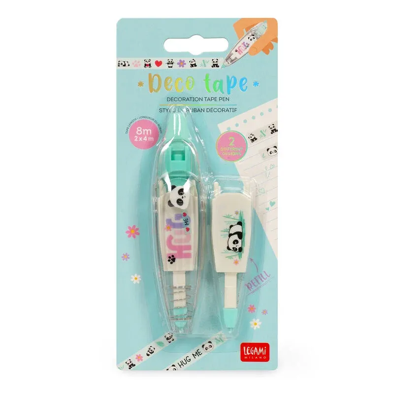 Stift mit Dekoband - Deco Tape PANDA