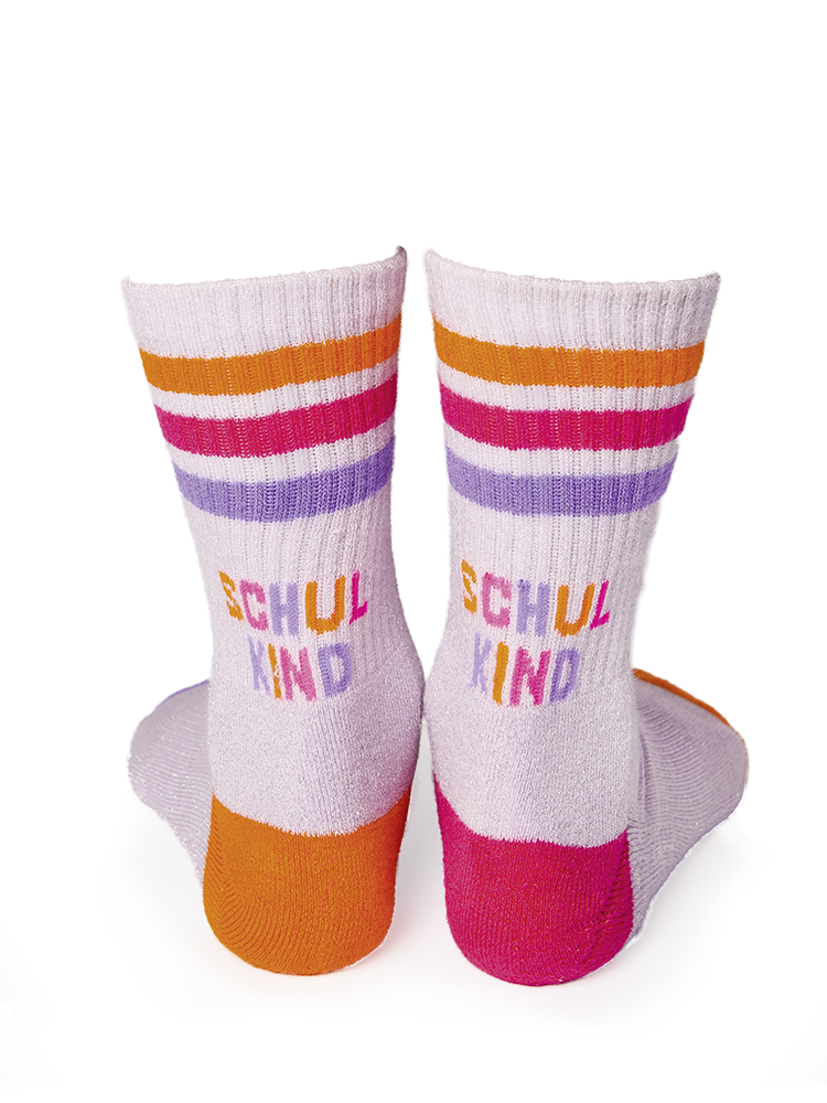 Schulkind Socken rosa