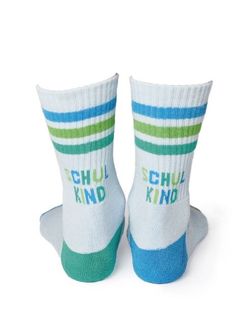 Schuldkind Socken blau