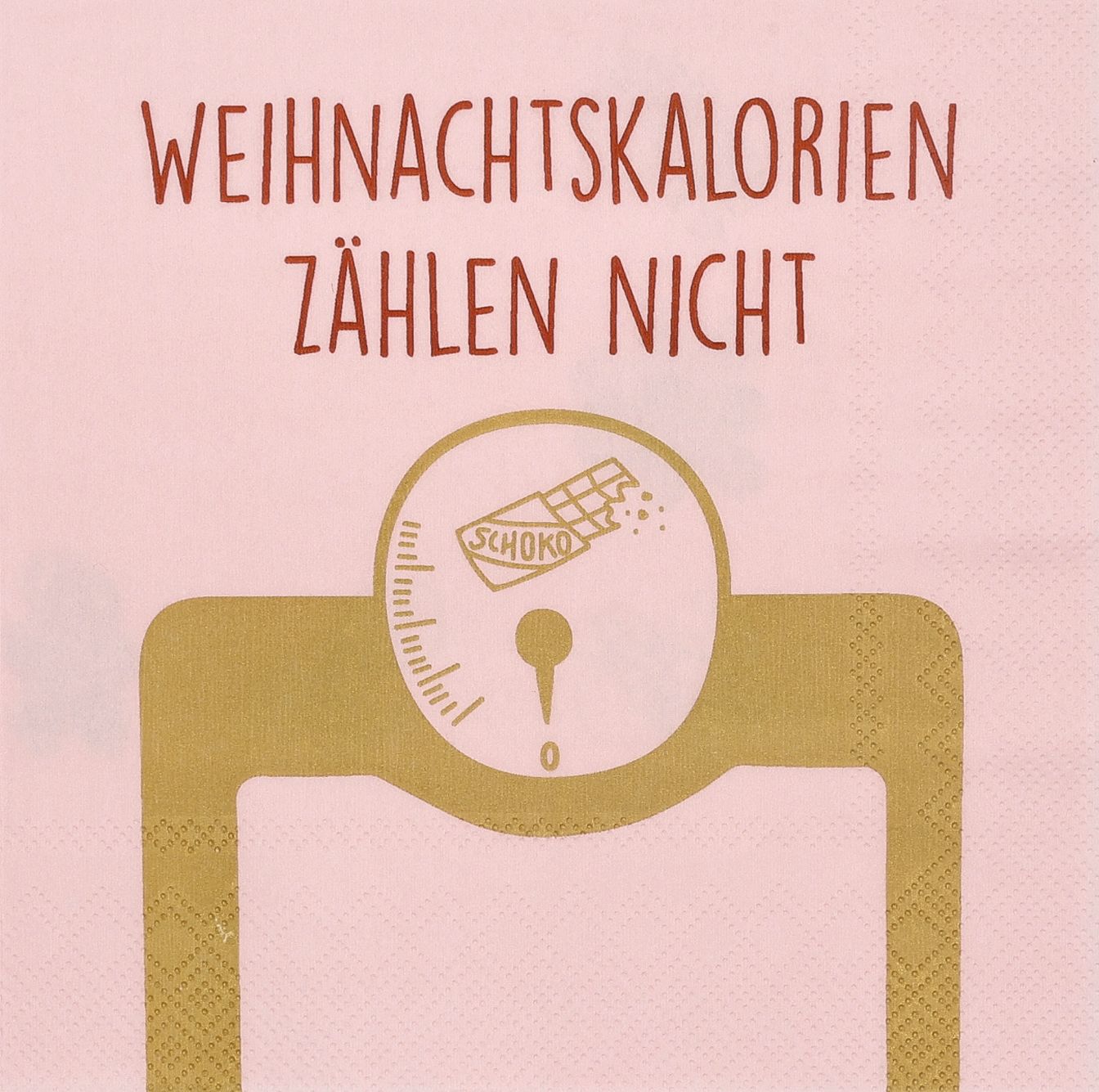 SERVIETTEN Weihnachtskalorien zählen ...