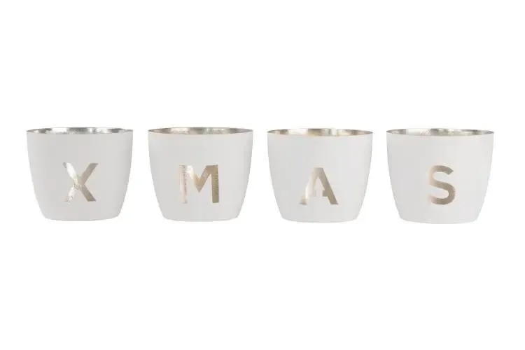 Madras Festive XMAS 4er Set Windlicht