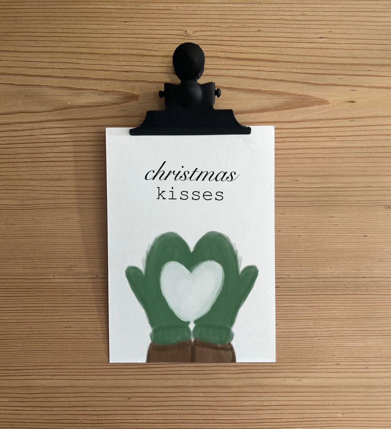 Karte – christmas kisses
