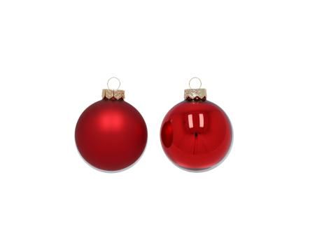 Christbaumkugel 2er set rot