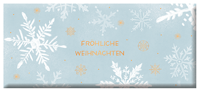 Schoko 30g Weihnachten Fröhliche Weihnachten (Schneeflocken)