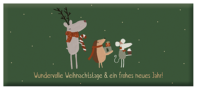 Schoko 30g Weihnachten Wundervolle Weihnachtstage Goldveredelung