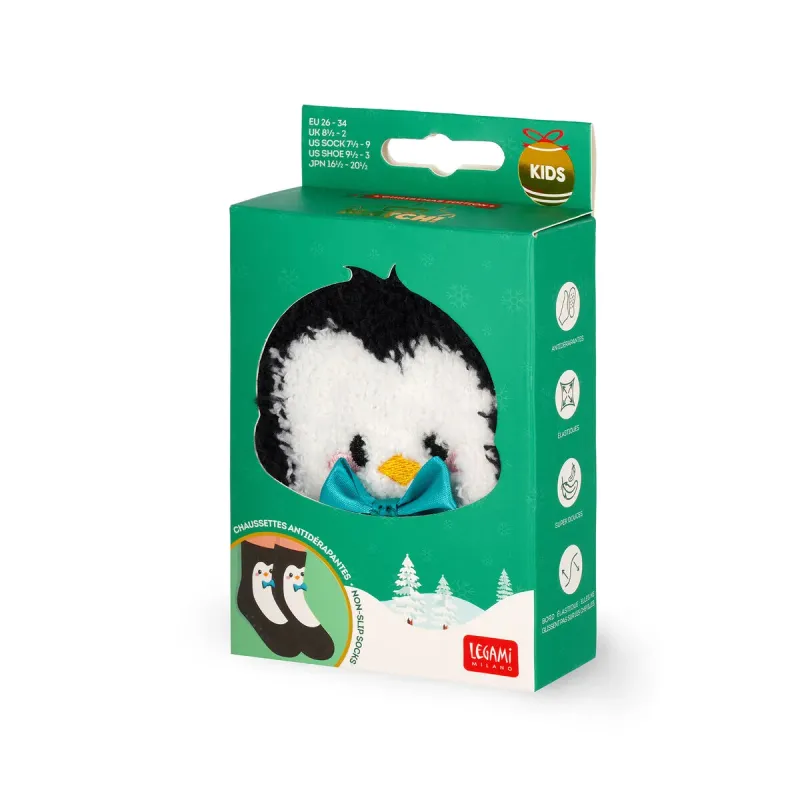Rutschfeste Socken für Kinder Pinguin