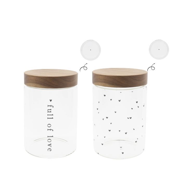 Bastion Collections - Vorratsglas mit Holzdeckel