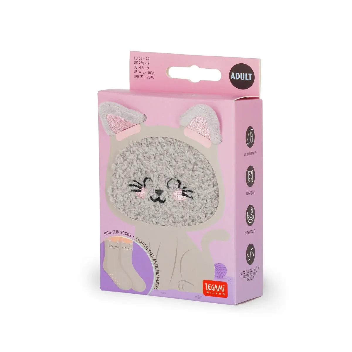 Rutschfeste Socken Katze