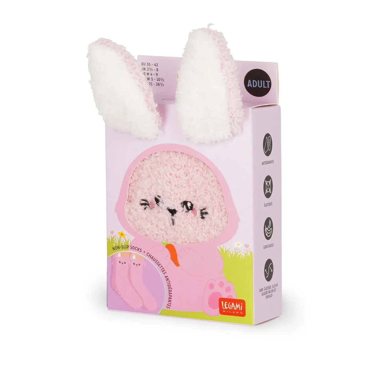 Rutschfeste Socken Hase