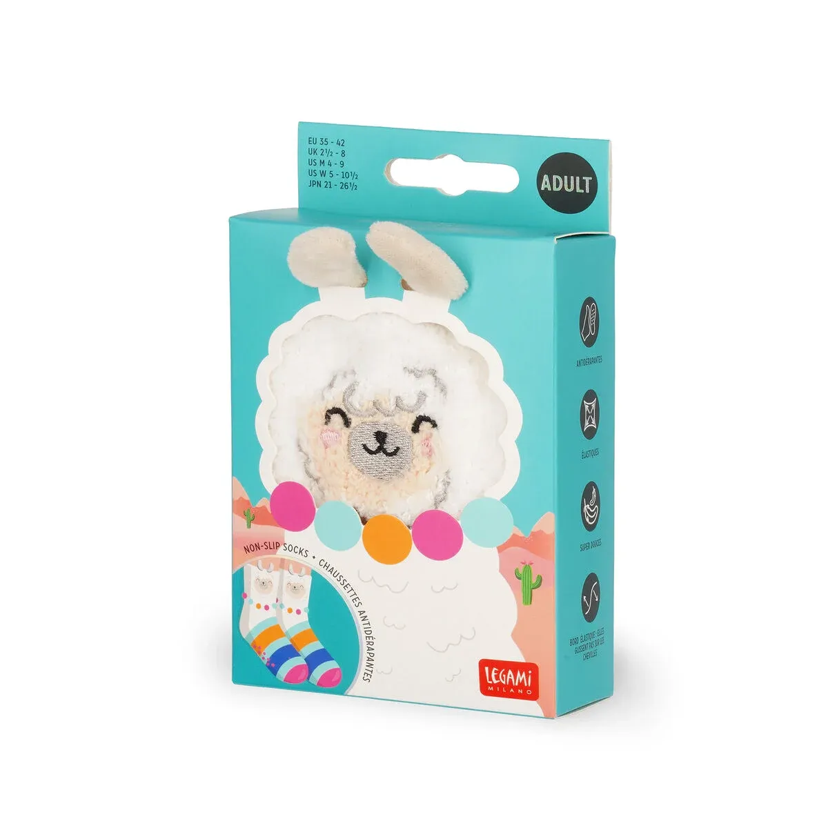 Rutschfeste Socken Lama