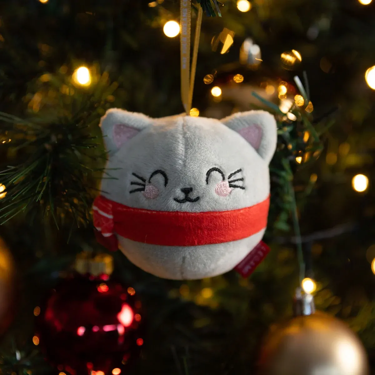 Weihnachtsdekoration aus Plüsch - Kitty - Oh-Oh-Ohrnaments