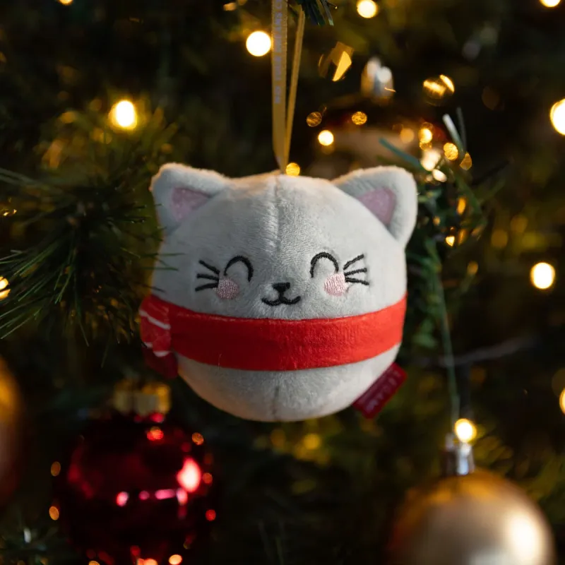 Weihnachtsdekoration aus Plüsch - Kitty - Oh-Oh-Ohrnaments