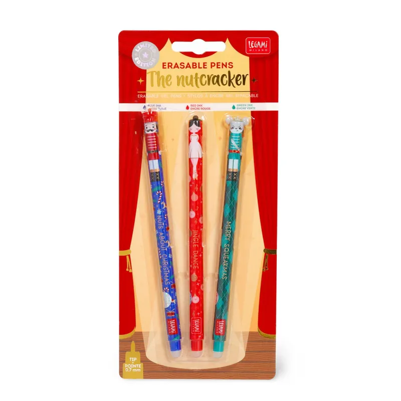 Set mit 3 Löschbaren Gelstiften - The Nutcracker - Erasable Pen